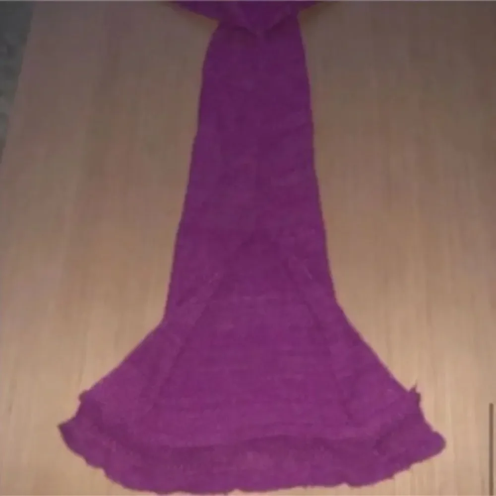 Home Knit Magenta Mermaid Blanket
